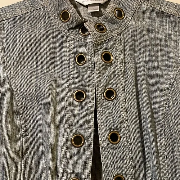 Christopher and banks denim vest. Size Med. Good condition. - Picture 3 of 3